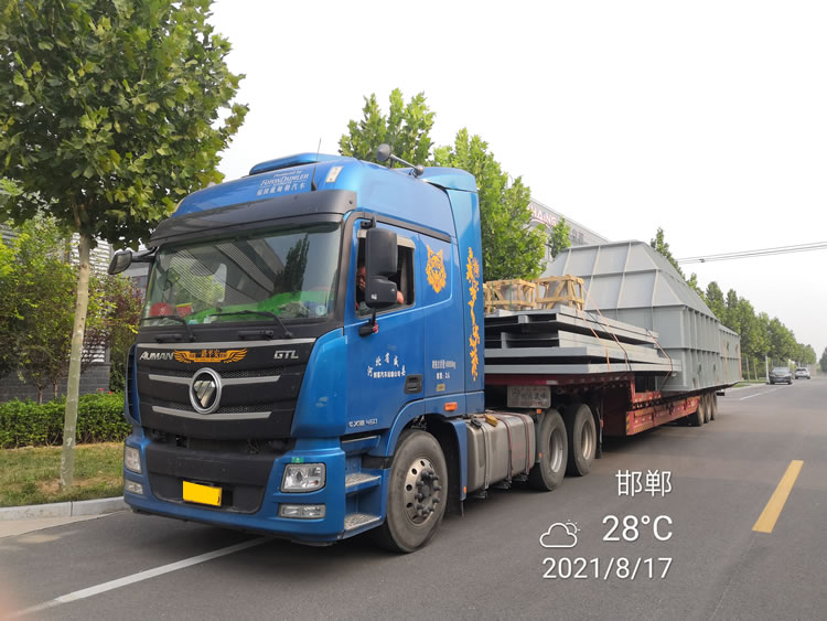 一套5W氣量濕電除塵器殼體及配件發(fā)貨湖北